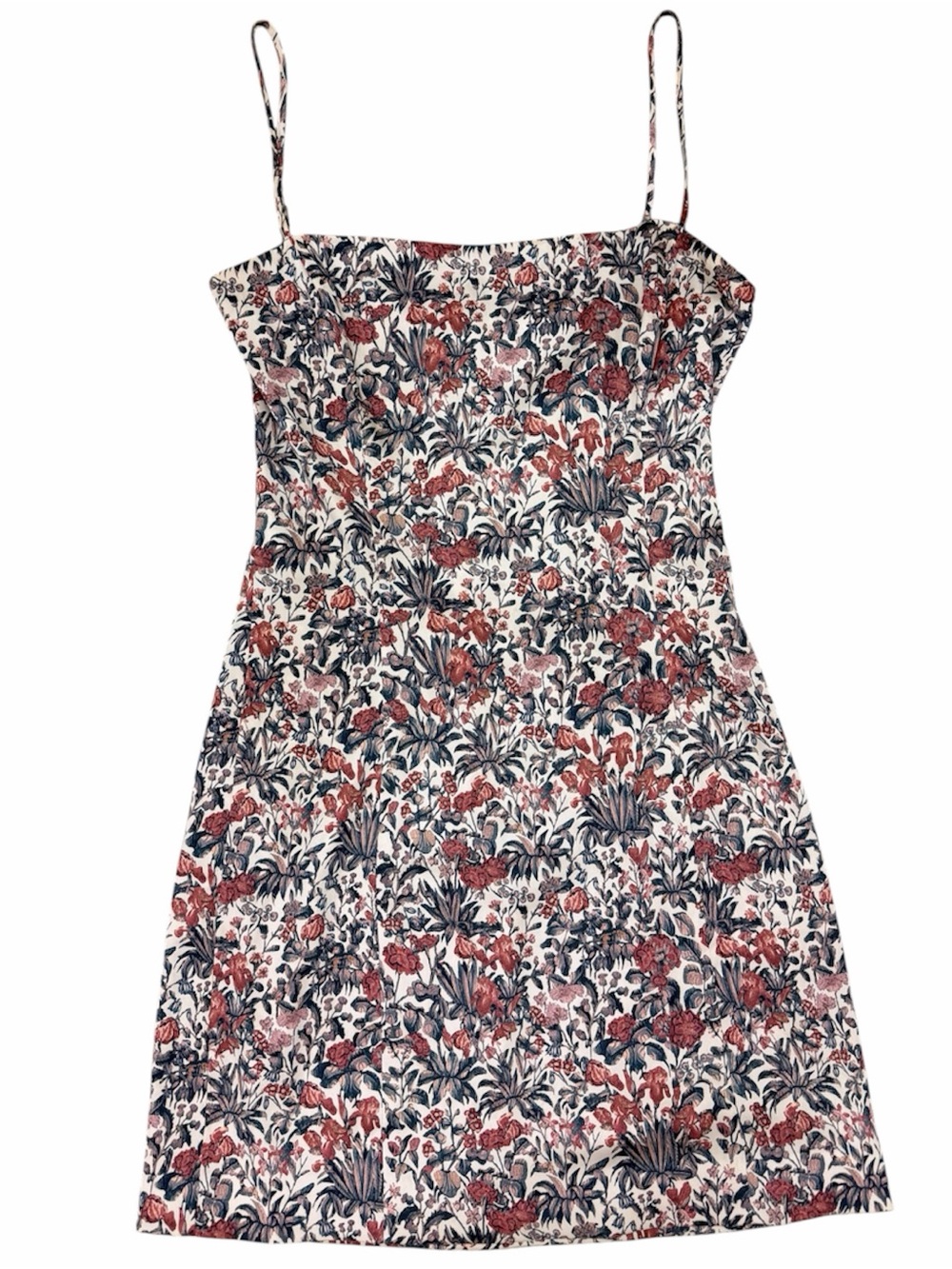 Sunday Best Aritzia Floral Silk Mini Dress